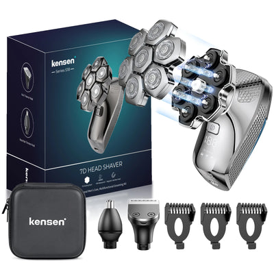 Kensen S18™ – 5-i-1 Head Shaver m. 7D Blade & LED Display