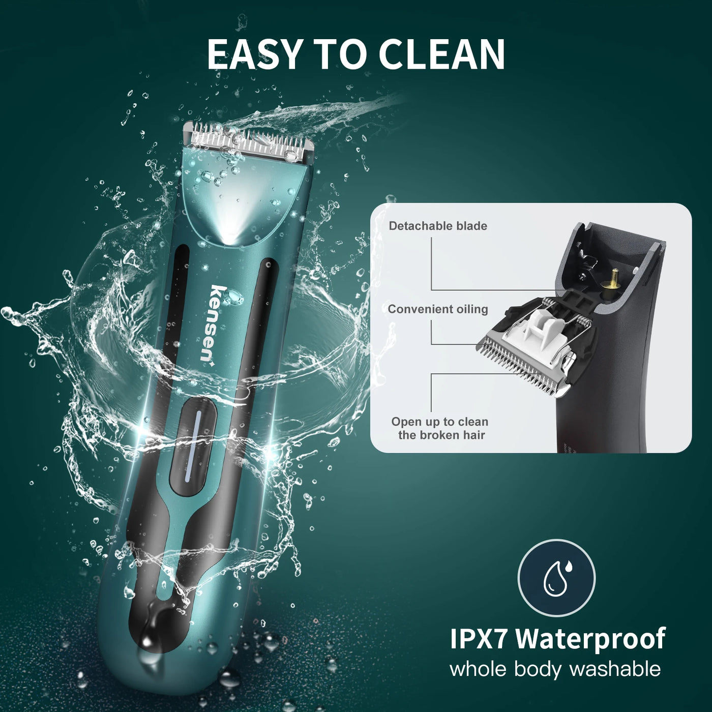 Kensen S10™ – IPX7 Intim & Body Trimmer